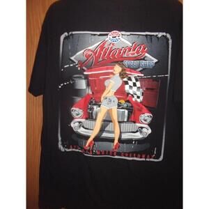 Atlanta Motor Speedway Speed Shop Black L T Shirt Atl Braves Hawks Outkast Rap